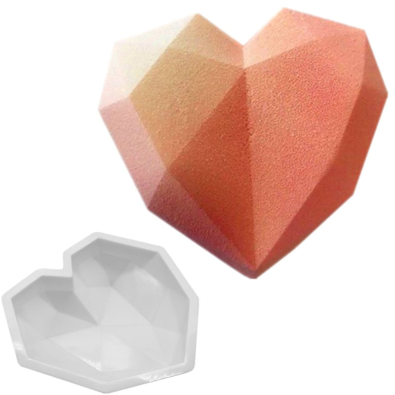 3D Silicone Baking Mold Set - Heart, Grid & Cloud by HitMyNeed