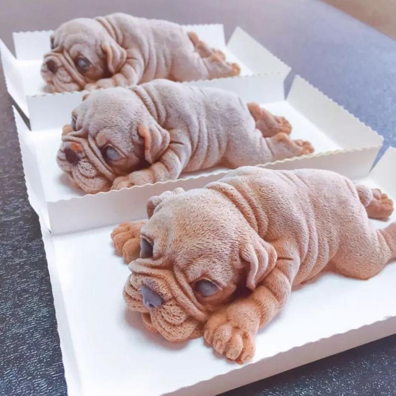 3D Silicone Dog Mold for Baking and Crafts by HitMyNeed