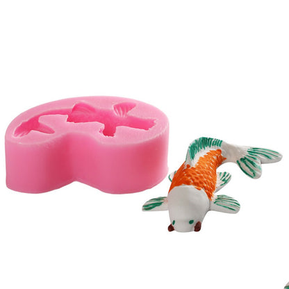 3D Silicone Koi Fish Mold for Crafts and Baking by HitMyNeed