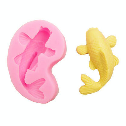 3D Silicone Koi Fish Mold for Crafts and Baking by HitMyNeed