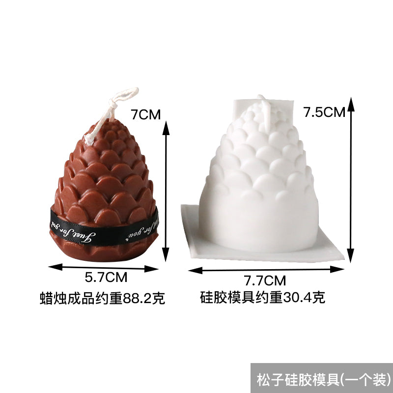 3D Silicone Pine Cone Mold for Candles & Crafts by HitMyNeed