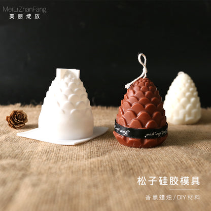 3D Silicone Pine Cone Mold for Candles & Crafts by HitMyNeed