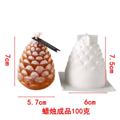 3D Silicone Pinecone Candle Mold by HitMyNeed