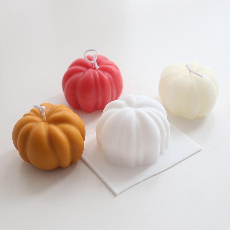 3D Silicone Pumpkin Candle Mold for DIY Crafts by HitMyNeed