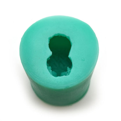 3D Skull Silicone Candle Mold for Mini Candles by HitMyNeed