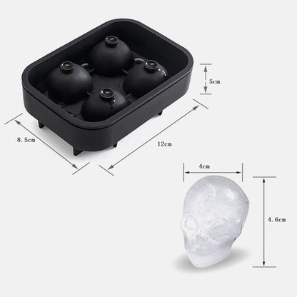 3D Skull Silicone Ice Cube Mold Tray by HitMyNeed