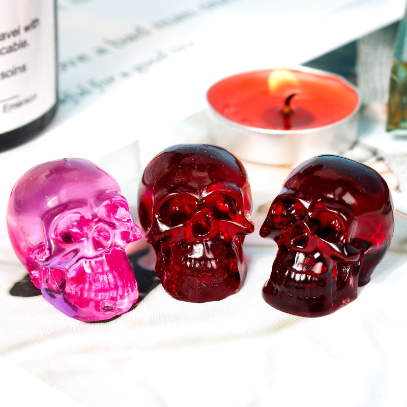 3D Skull Silicone Mold for Resin, Candles & Ice by HitMyNeed