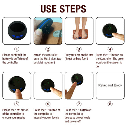 3D Smart Foot Massage Pad with 6 Modes & 15 Levels by HitMyNeed