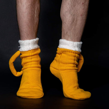 3D Soft Knitted Beer Mug Novelty Socks by HitMyNeed
