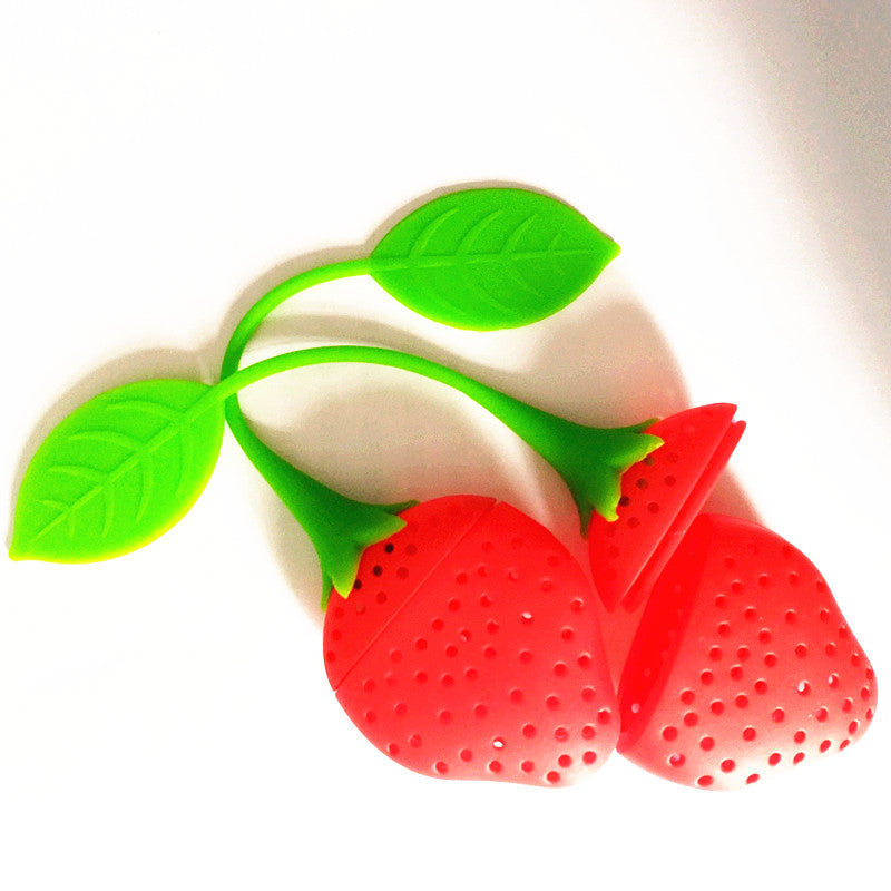 3D Strawberry Silicone Tea Infuser for Loose Leaf Tea by HitMyNeed