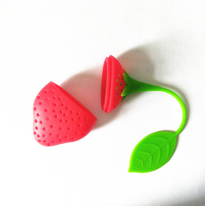 3D Strawberry Silicone Tea Infuser for Loose Leaf Tea by HitMyNeed