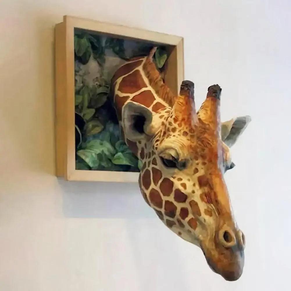 3D Wall Mounted Giraffe Head Sculpture by HitMyNeed
