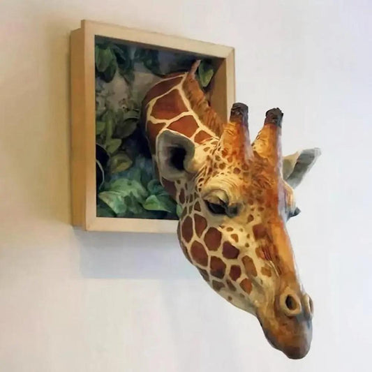 3D Wall Mounted Giraffe Head Sculpture by HitMyNeed