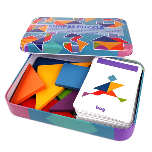 3D Wooden Animal Tangram Puzzle with Cards by HitMyNeed