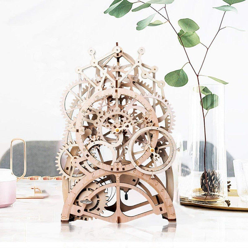 3D Wooden Clockwork Pendulum Puzzle Model Kit by HitMyNeed