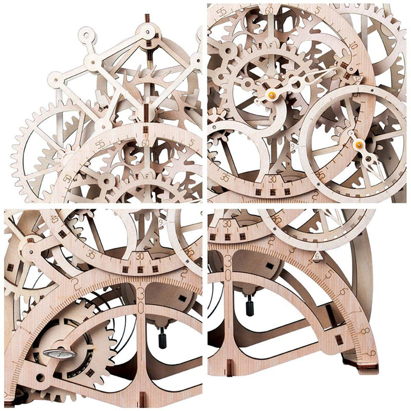 3D Wooden Clockwork Pendulum Puzzle Model Kit by HitMyNeed