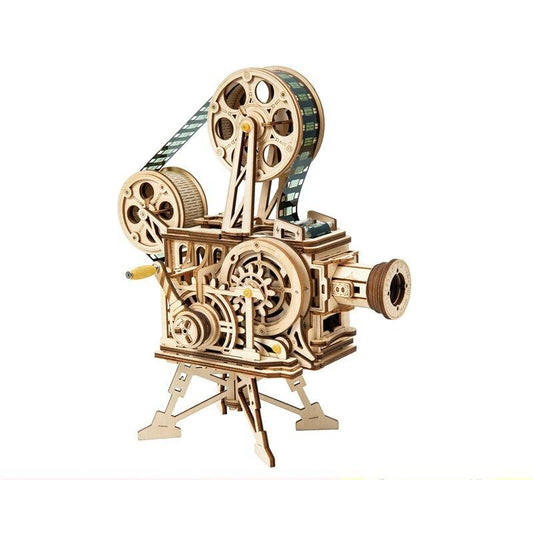 3D Wooden Puzzle DIY Vintage Film Projector Kit by HitMyNeed