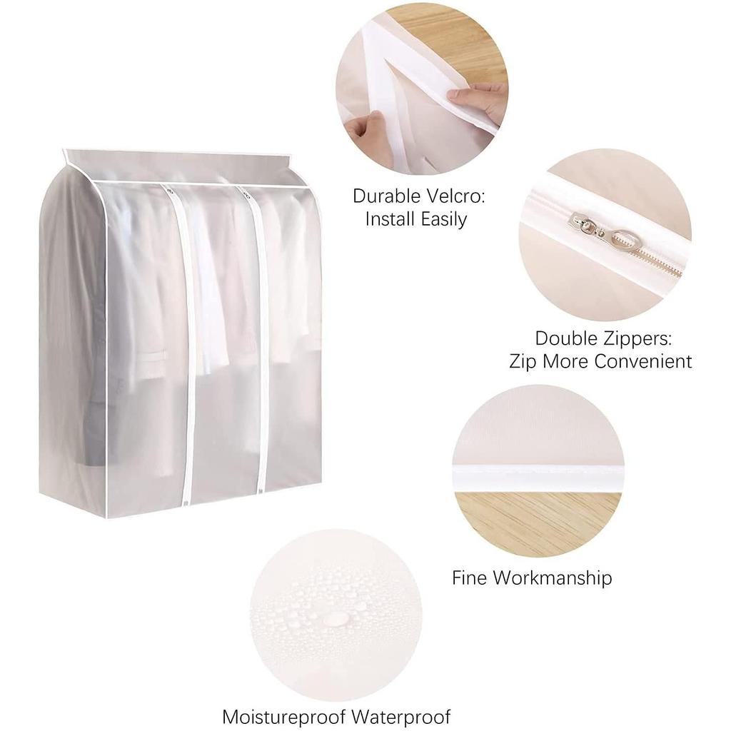 3D Zipper Garment Dust Cover Waterproof Wardrobe Bag by HitMyNeed