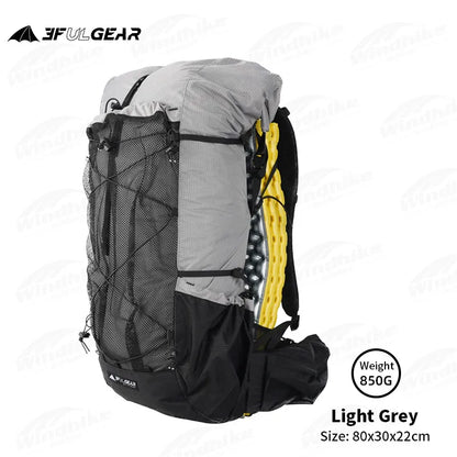3F UL GEAR QIDIAN 2.0 40+16L Ultralight Backpack light-grey by HitMyNeed
