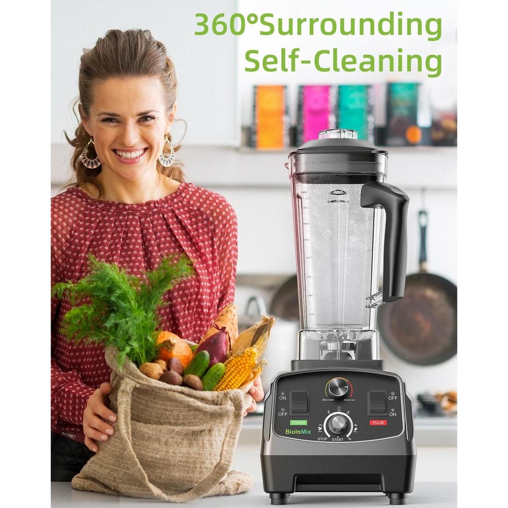 3HP 2200W Timer Blender with 2L BPA-Free Jar by HitMyNeed