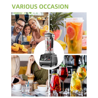 3HP 2200W Timer Blender with 2L BPA-Free Jar by HitMyNeed