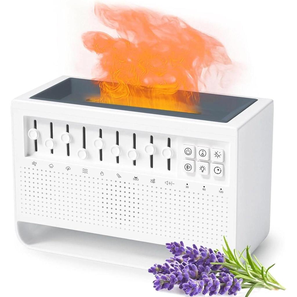 3in1 Flame Aromatherapy Diffuser with Humidifier & Audio by HitMyNeed