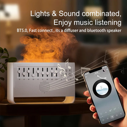 3in1 Flame Aromatherapy Diffuser with Humidifier & Audio by HitMyNeed