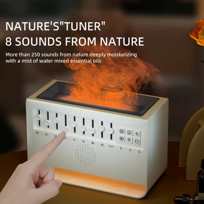 3in1 Flame Aromatherapy Diffuser with Humidifier & Audio by HitMyNeed
