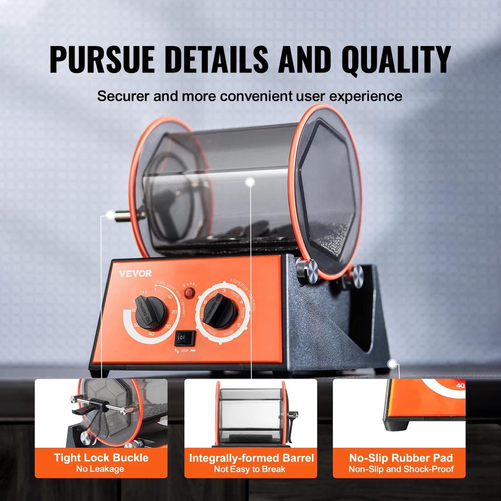 3kg / 5kg Rotary Jewelry Tumbler Polishing Machine by HitMyNeed