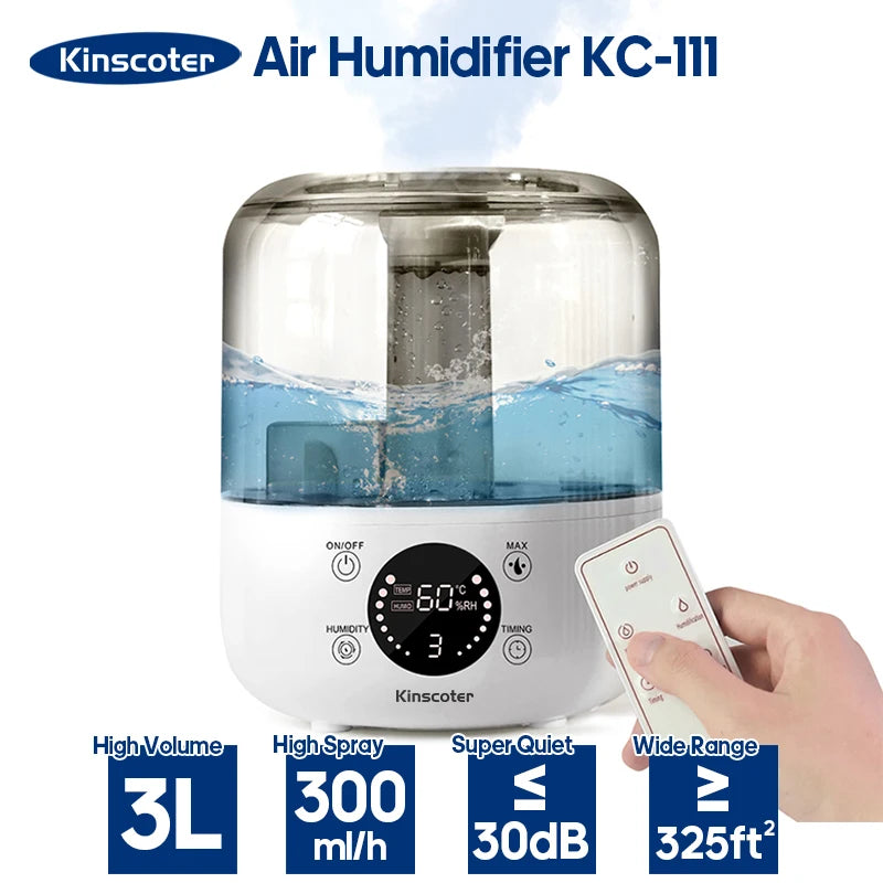 3L Home Humidifier & Plant Aroma Diffuser with Remote by HitMyNeed