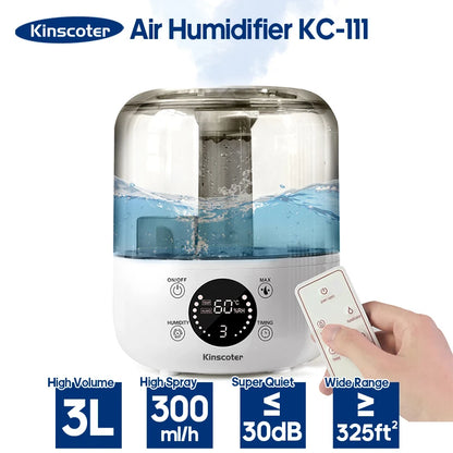 3L Home Humidifier & Plant Aroma Diffuser with Remote by HitMyNeed