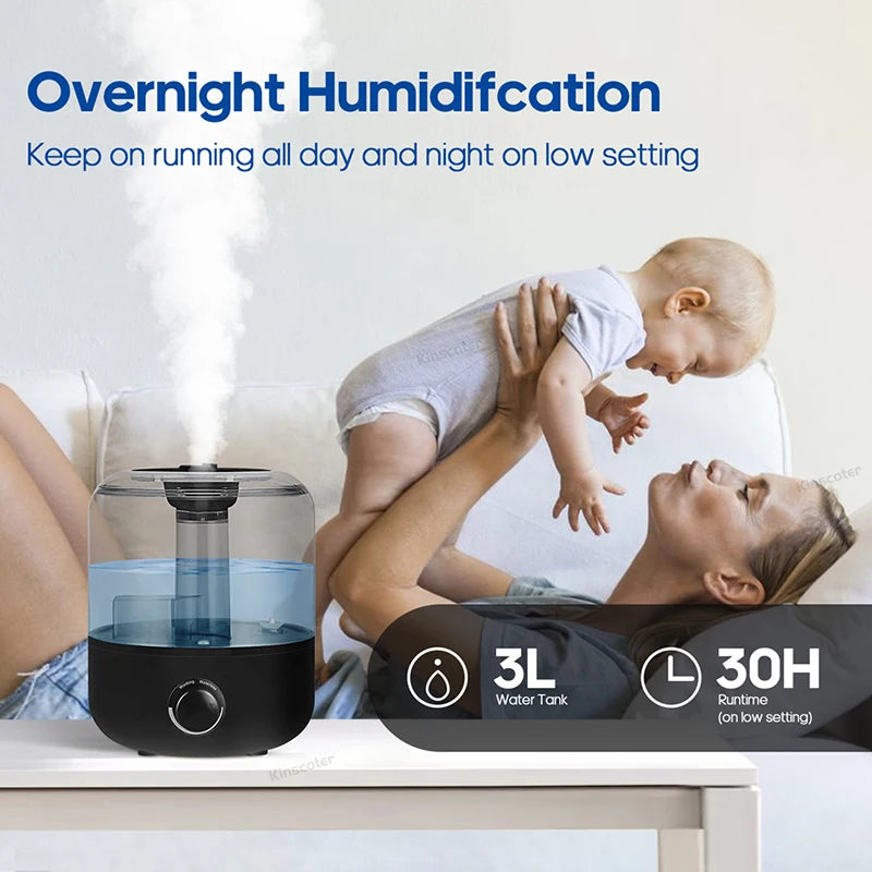 3L Home Humidifier & Plant Aroma Diffuser with Remote by HitMyNeed