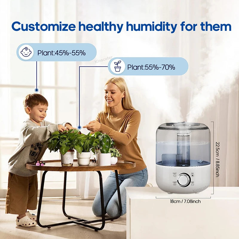 3L Home Humidifier & Plant Aroma Diffuser with Remote by HitMyNeed