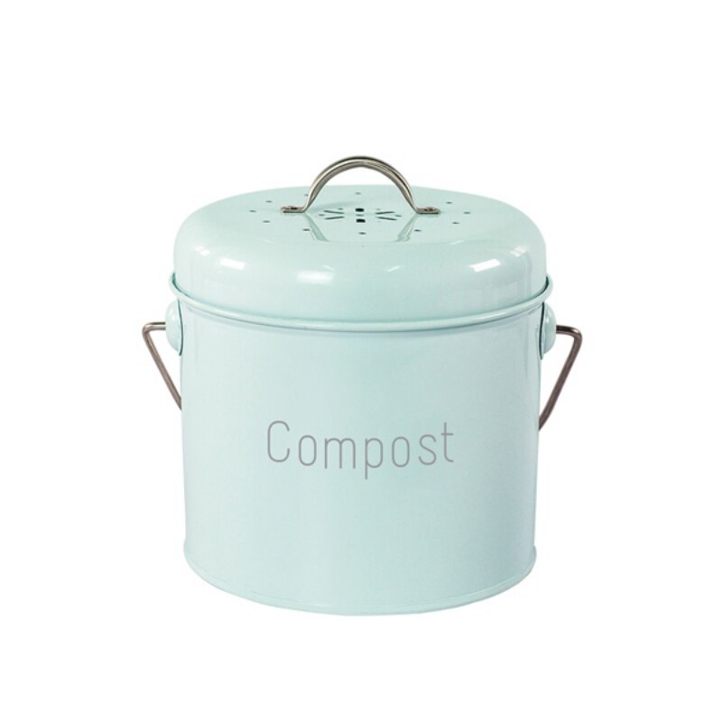 3L Metal Kitchen Compost Bin with Charcoal Filter by HitMyNeed