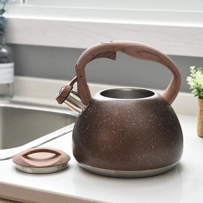 3L Stainless Steel Whistling Tea Kettle for All Hobs by HitMyNeed