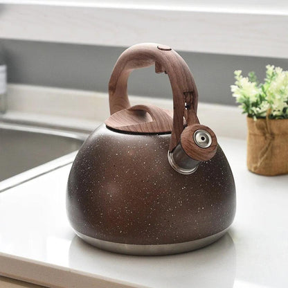 3L Stainless Steel Whistling Tea Kettle for All Hobs by HitMyNeed