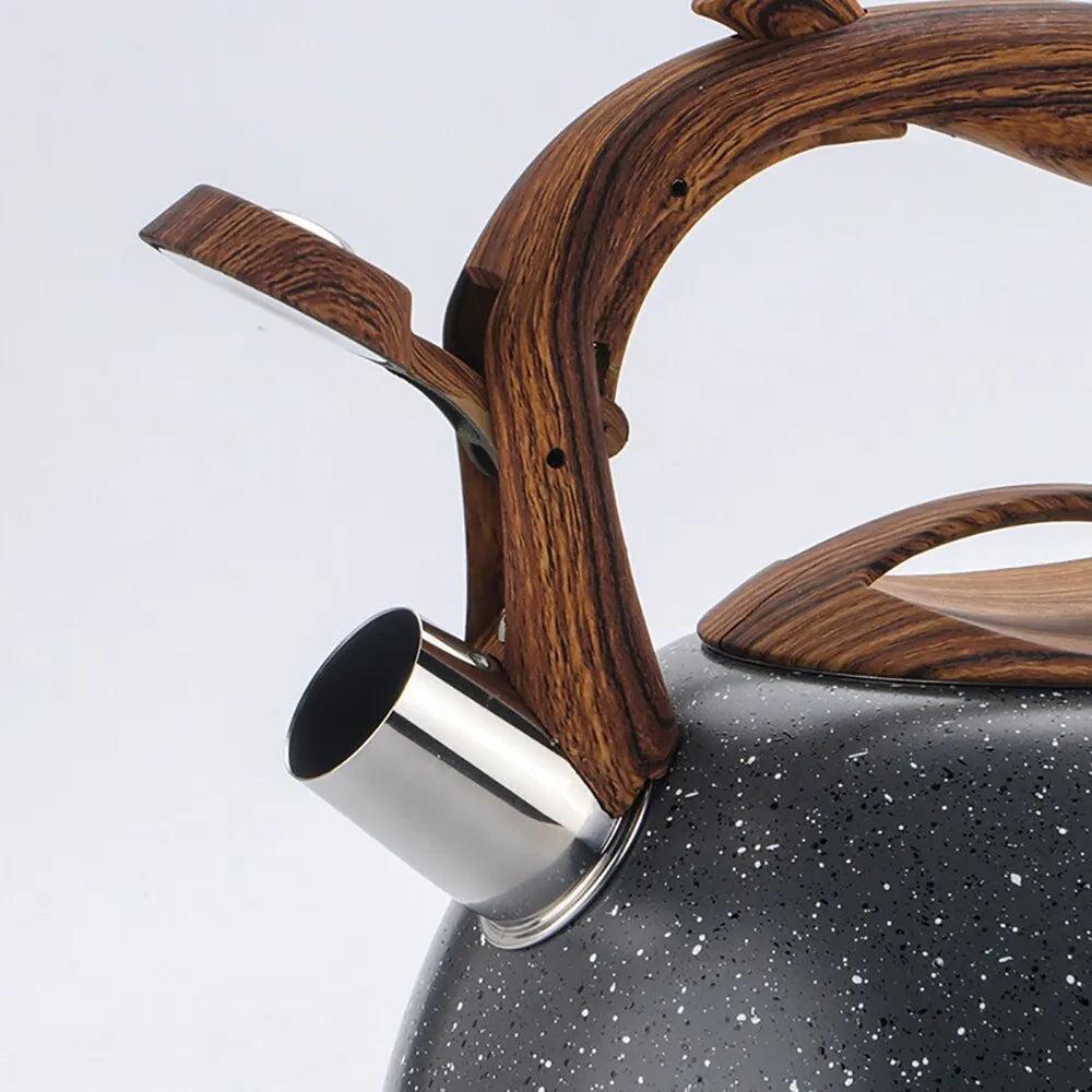 3L Stainless Steel Whistling Tea Kettle for All Hobs by HitMyNeed