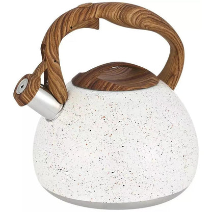 3L Stainless Steel Whistling Tea Kettle for All Hobs white-3l by HitMyNeed