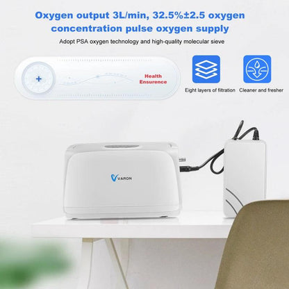 3L/min Portable Oxygen Concentrator with Battery by HitMyNeed