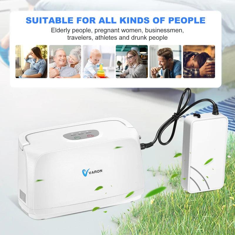 3L/min Portable Oxygen Concentrator with Battery by HitMyNeed
