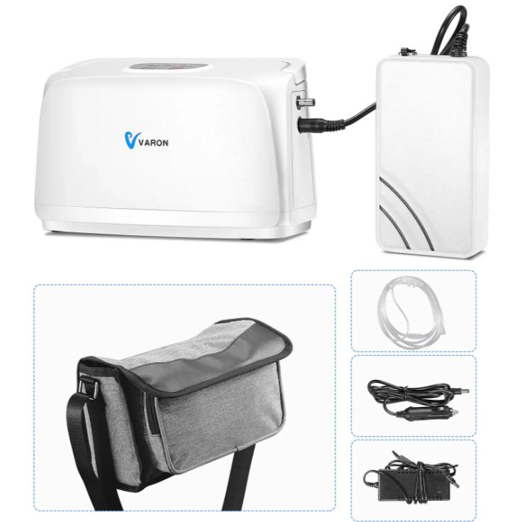 3L/min Portable Oxygen Concentrator with Battery uk-plug by HitMyNeed