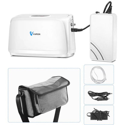 3L/min Portable Oxygen Concentrator with Battery uk-plug by HitMyNeed