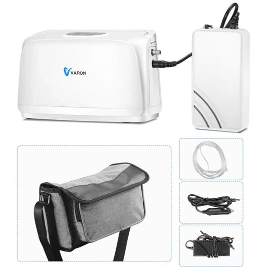 3L/min Portable Oxygen Concentrator with Battery uk-plug by HitMyNeed