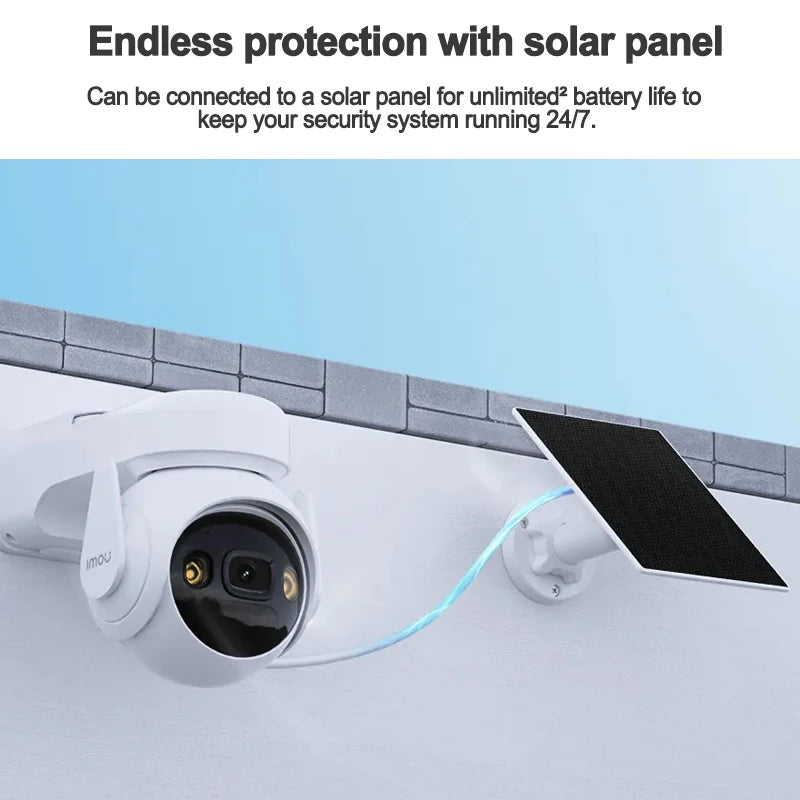 3MP Wire-Free Solar PT WiFi Camera with Auto Tracking by HitMyNeed