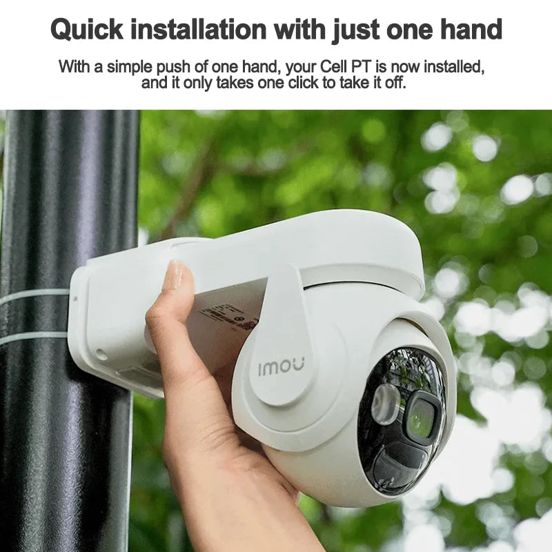 3MP Wire-Free Solar PT WiFi Camera with Auto Tracking by HitMyNeed