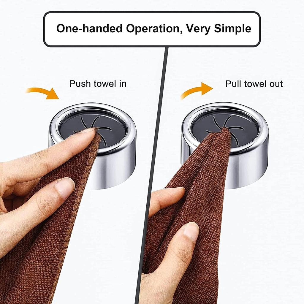 3PCS Adhesive Dishcloth & Towel Wall Clips by HitMyNeed