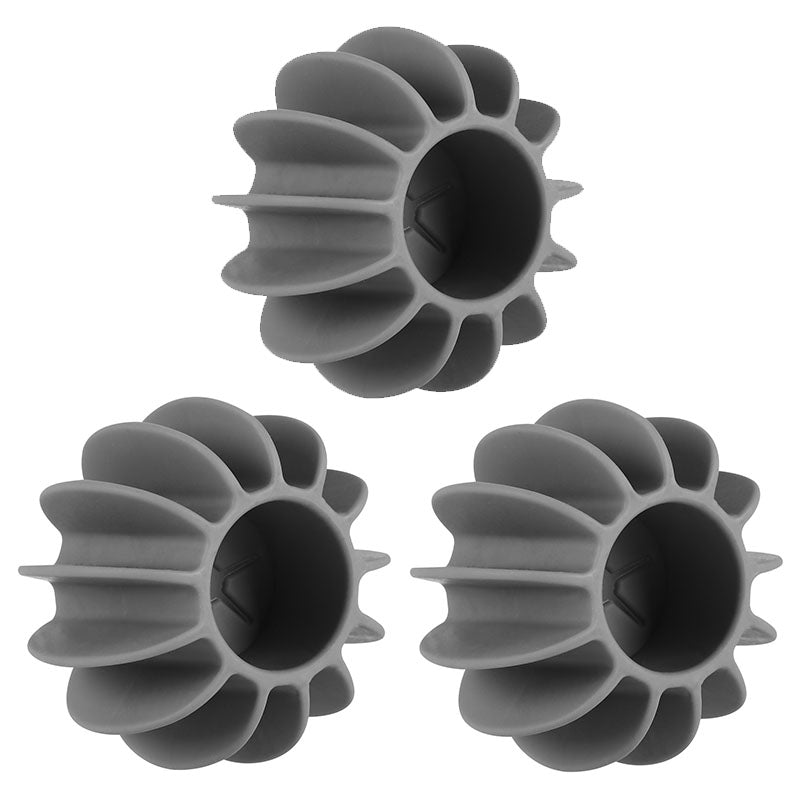 3pcs Reusable Silicone Laundry Hair Remover Balls 3pcs-gery by HitMyNeed