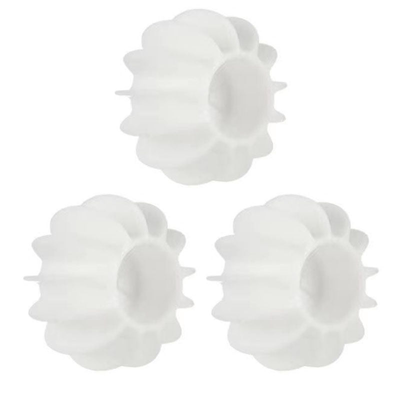 3pcs Reusable Silicone Laundry Hair Remover Balls 3pcs-white by HitMyNeed