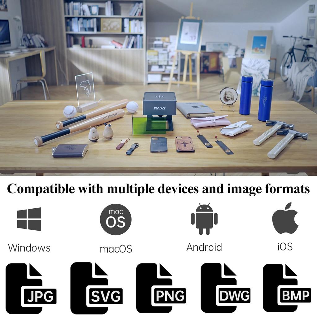 3W Desktop Laser Engraver Cutter 80x80mm by HitMyNeed