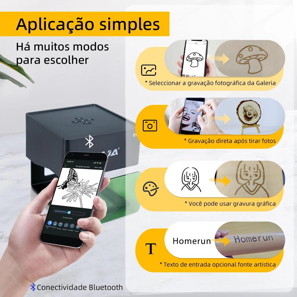 3W Desktop Laser Engraver Cutter 80x80mm by HitMyNeed